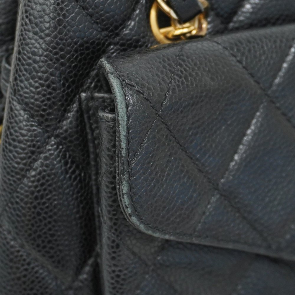 CHANEL Black Caviar Leather Tote Bag - Picture 8 of 15